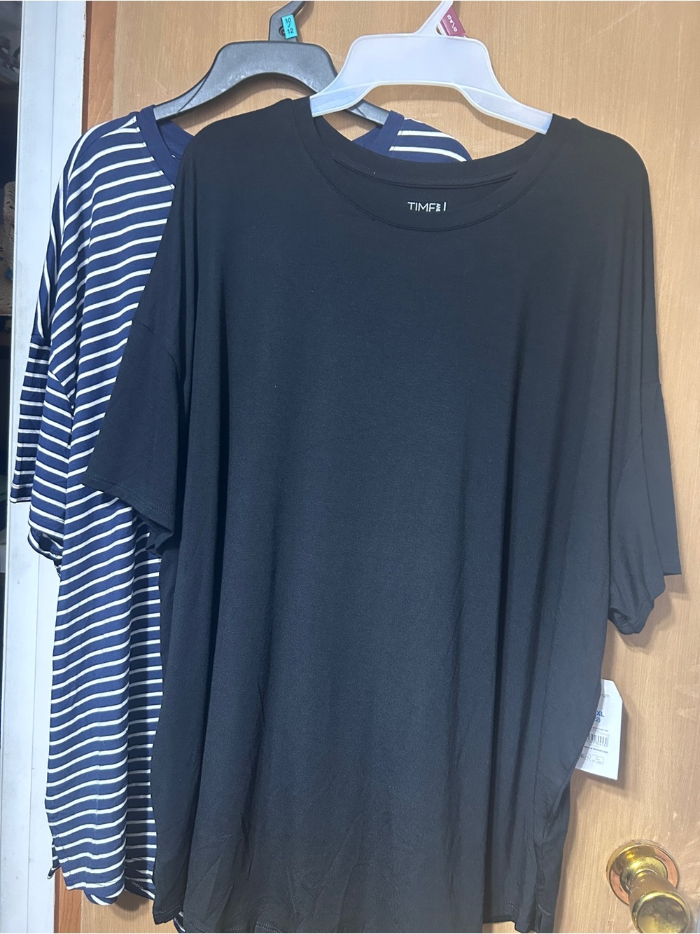 Lot of 2 Women’s  Crew Neck Tunic Length Tee NWT